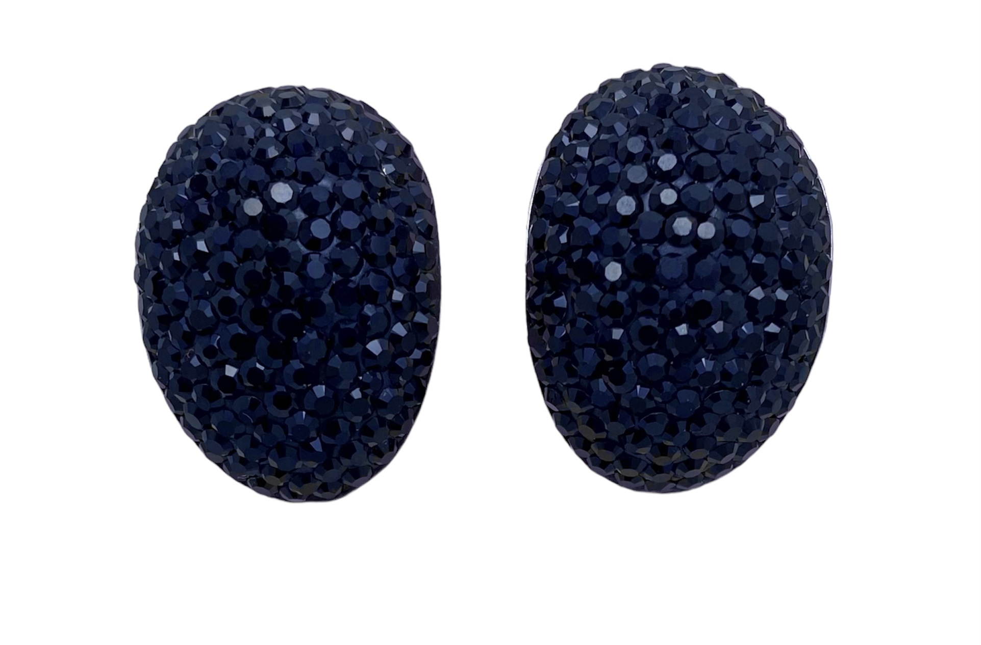 Black Curved Oval